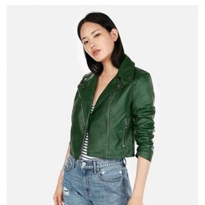 Express Emerald Green Moto Jacket NWT